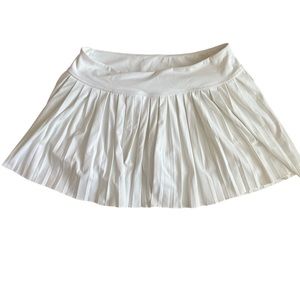 Garage White Pleated Skirt